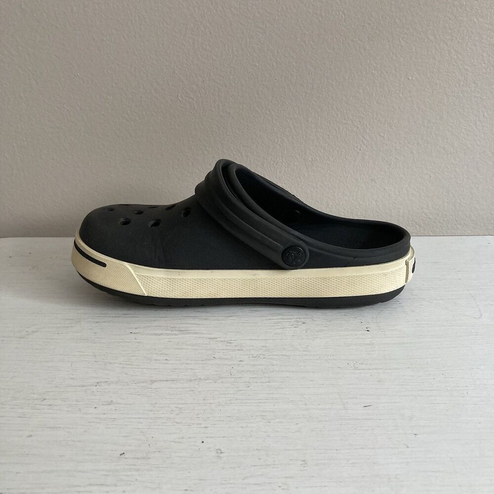 Crocs Kids Classic Crocbands Clogs Youth Unisex Shoes Size J3 Black Comfort - Picture 4 of 10